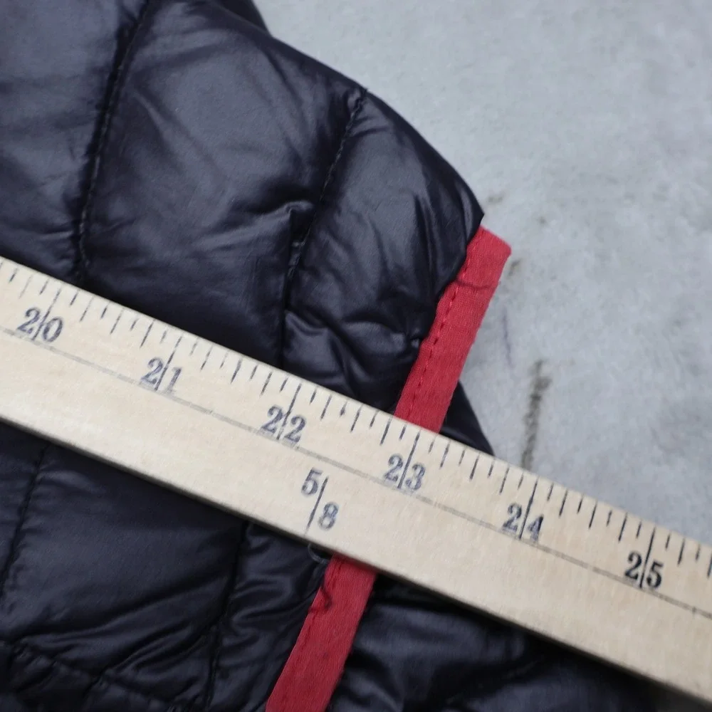 North Face Jacket Mens 3XL Black Insulated Full Zip Light Pack Quilted Puffer